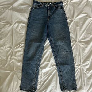 H&M Divided High Waisted Straight Leg Jeans
